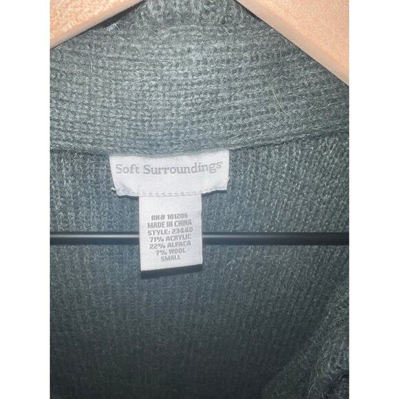 Soft surroundings cardigan jacket alpaca wool size small - Picture 5 of 7